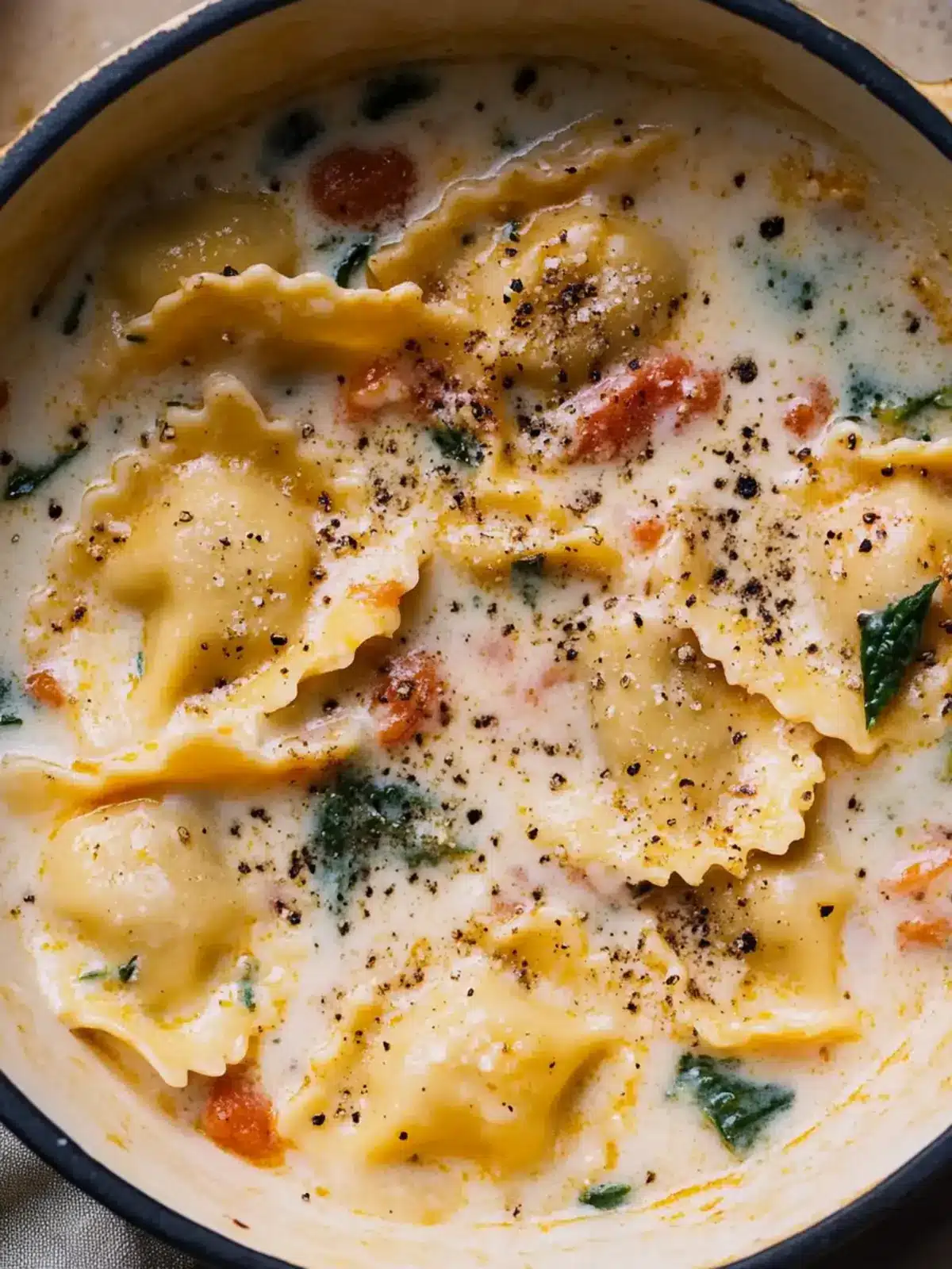 Creamy Tuscan Ravioli Soup That Warms Hearts and Homes 3 Creamy Tuscan Ravioli Soup