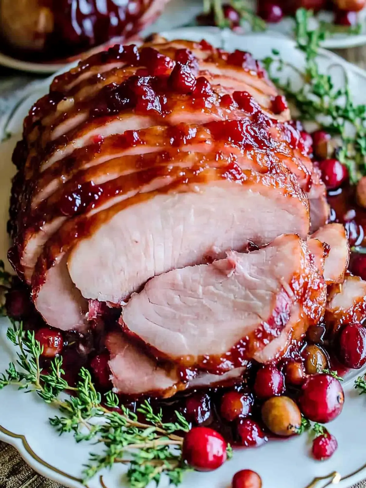 Mouthwatering Oven-Roasted Cranberry-Dijon Glazed Ham Recipe 4 Oven-Roasted Cranberry-Dijon Glazed Ham
