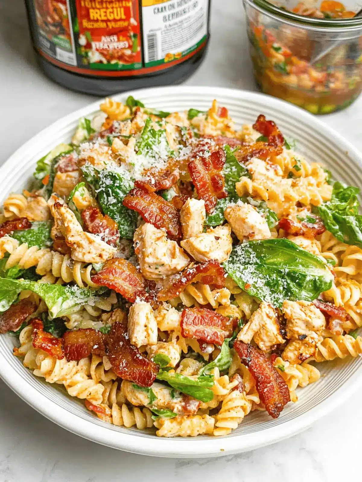 Chicken Bacon Ranch Pasta Salad