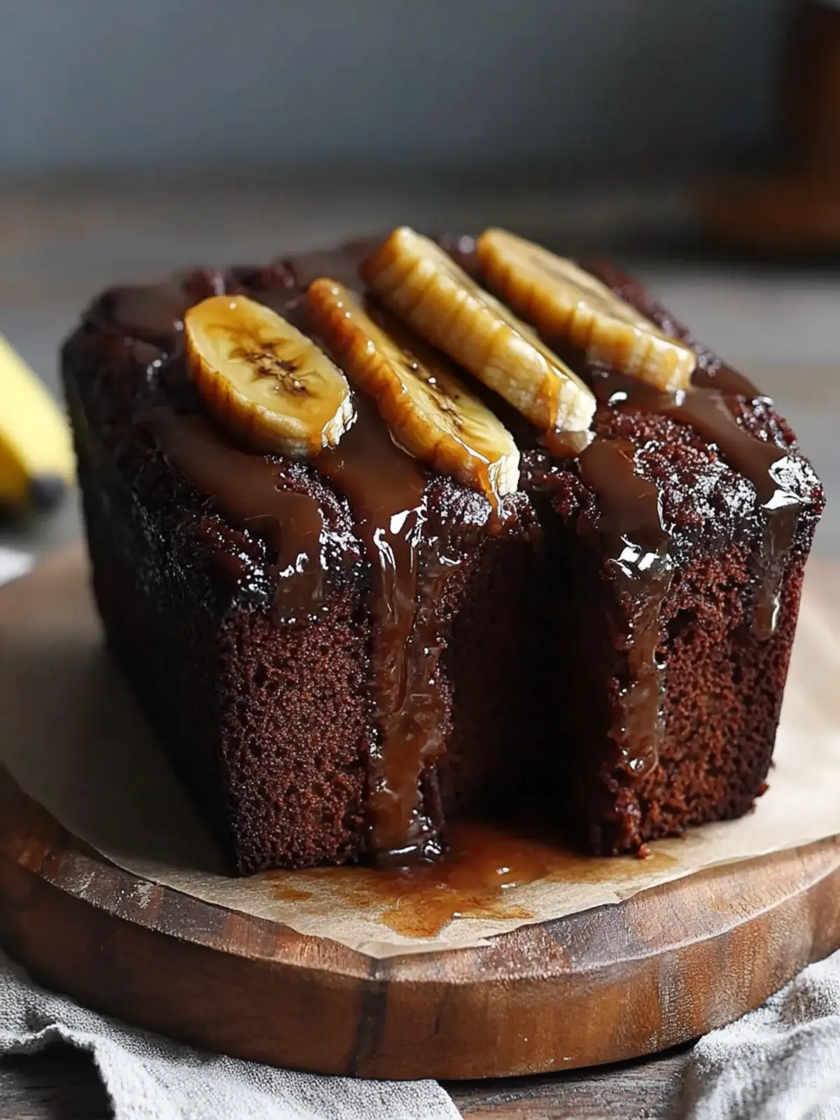 Mouthwatering Chocolate & Caramelised Banana Bread Recipe 4 Chocolate & Caramelised Banana Bread