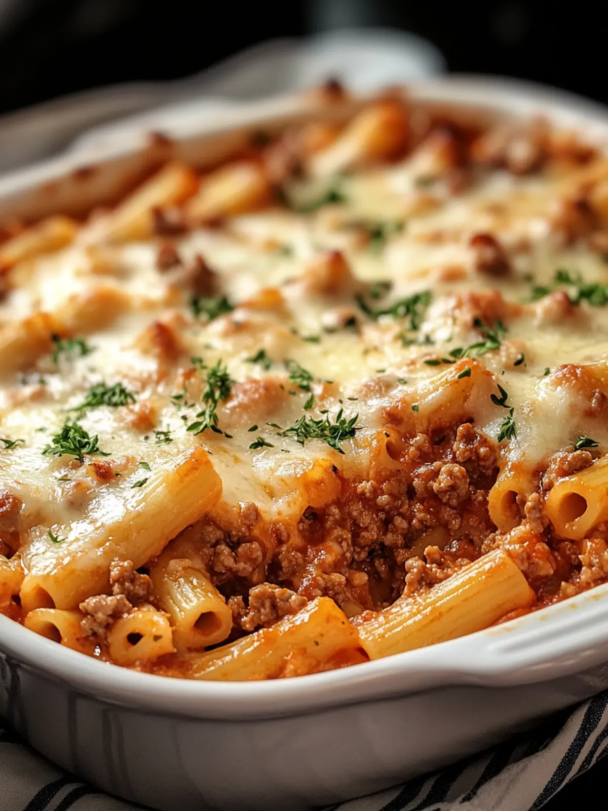 Baked Ziti with Ground Beef
