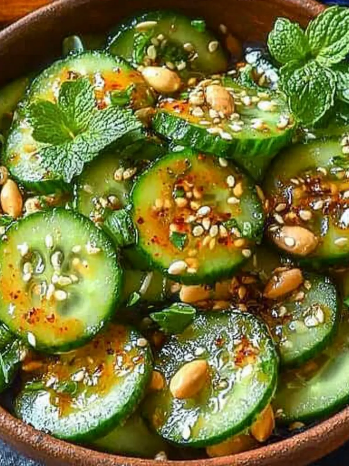 Crispy Cucumber Salad with Spicy Peanut Bliss for Summer 4 Cucumber Salad with Spicy Peanut