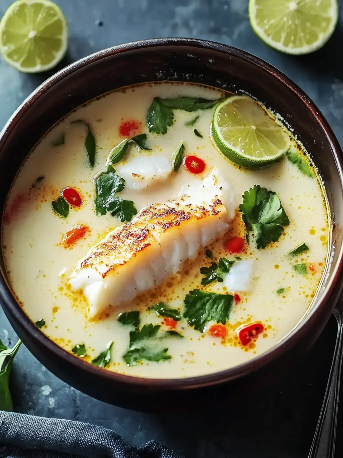 Coconut Lime Fish Soup