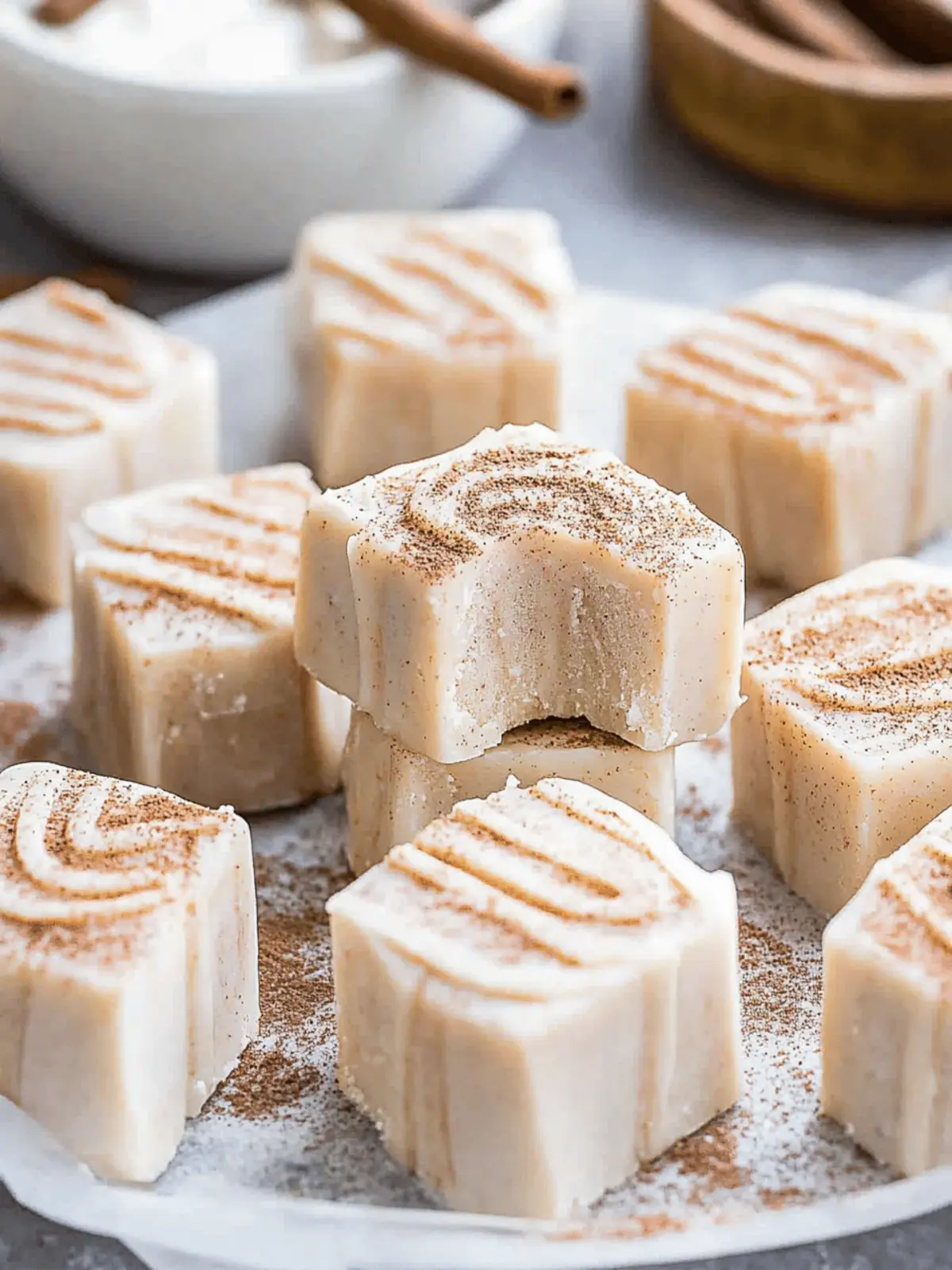 Cinnamon Roll Fudge