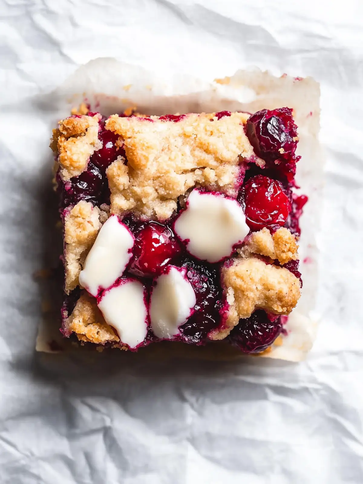Cranberry Crumble Bars