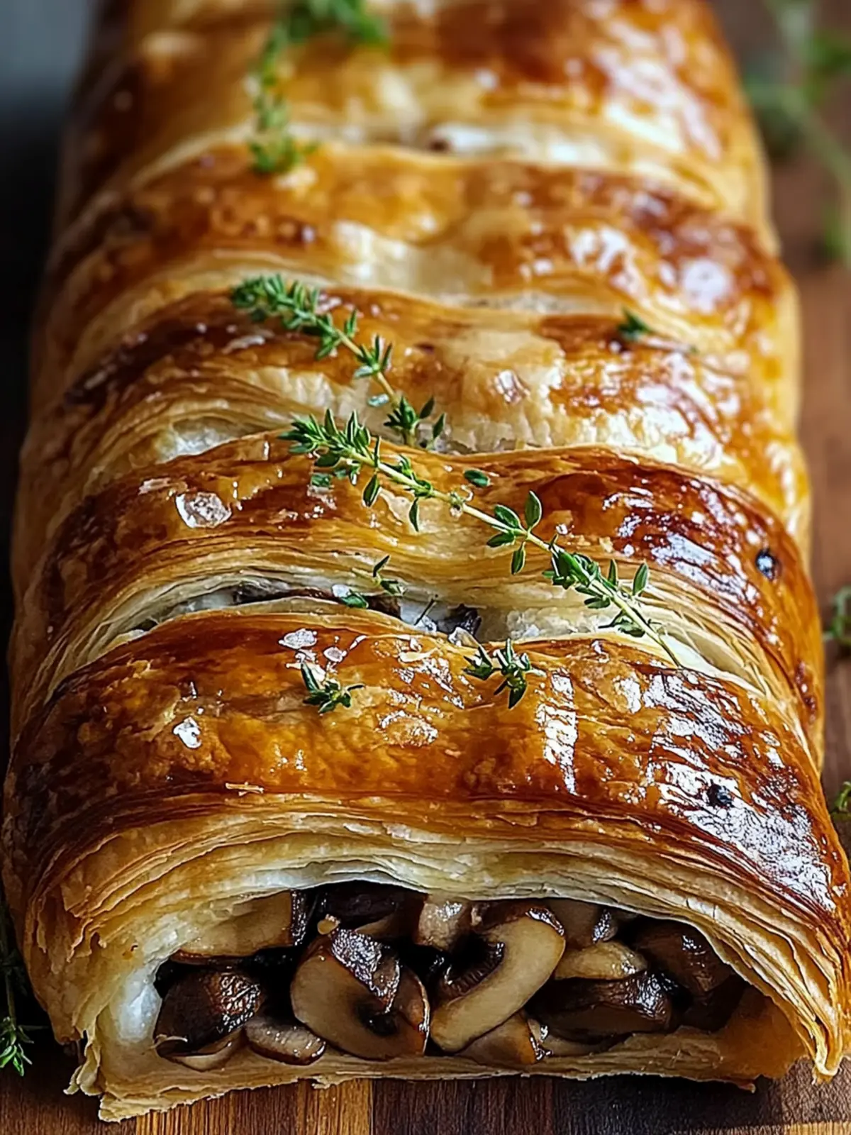 Mushroom & GruyÃ¨re Puff Pastry Braid