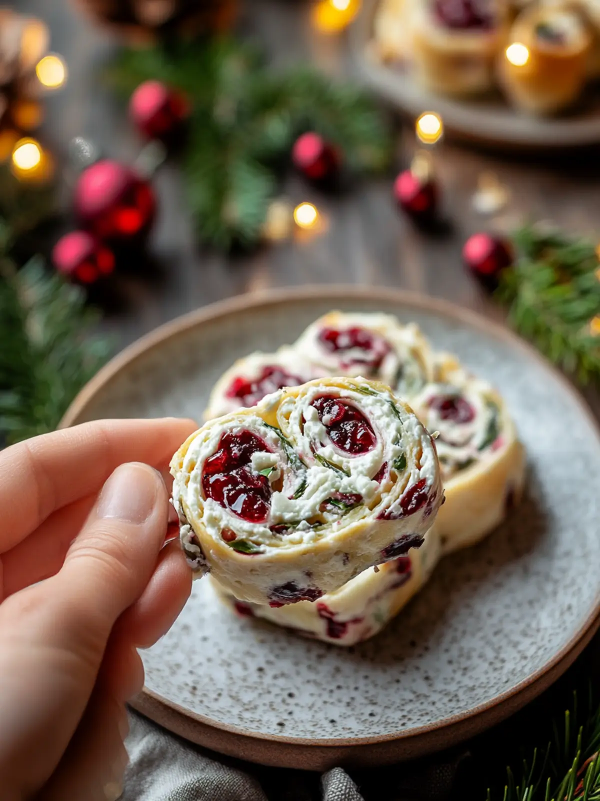 Christmas Cranberry Roll Ups