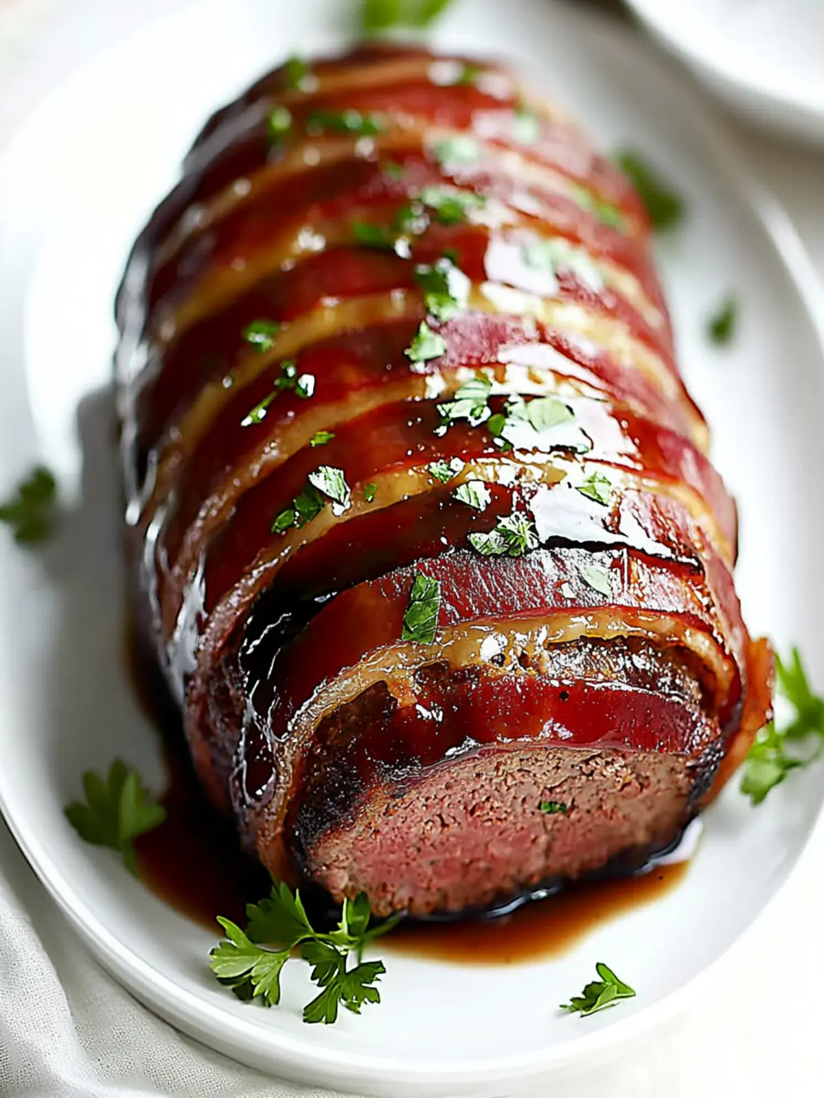 Glazed Bacon Wrapped Meat Loaf for Ultimate Comfort Food Bliss 4 Glazed Bacon Wrapped Meat Loaf