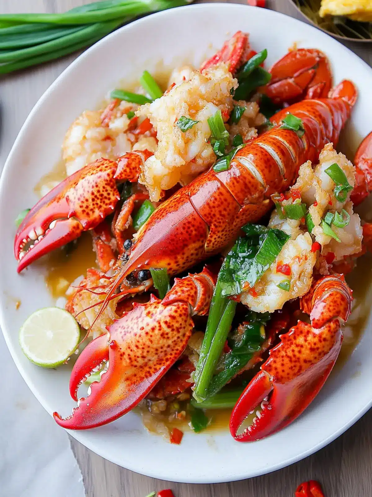 Ginger Scallion Lobster
