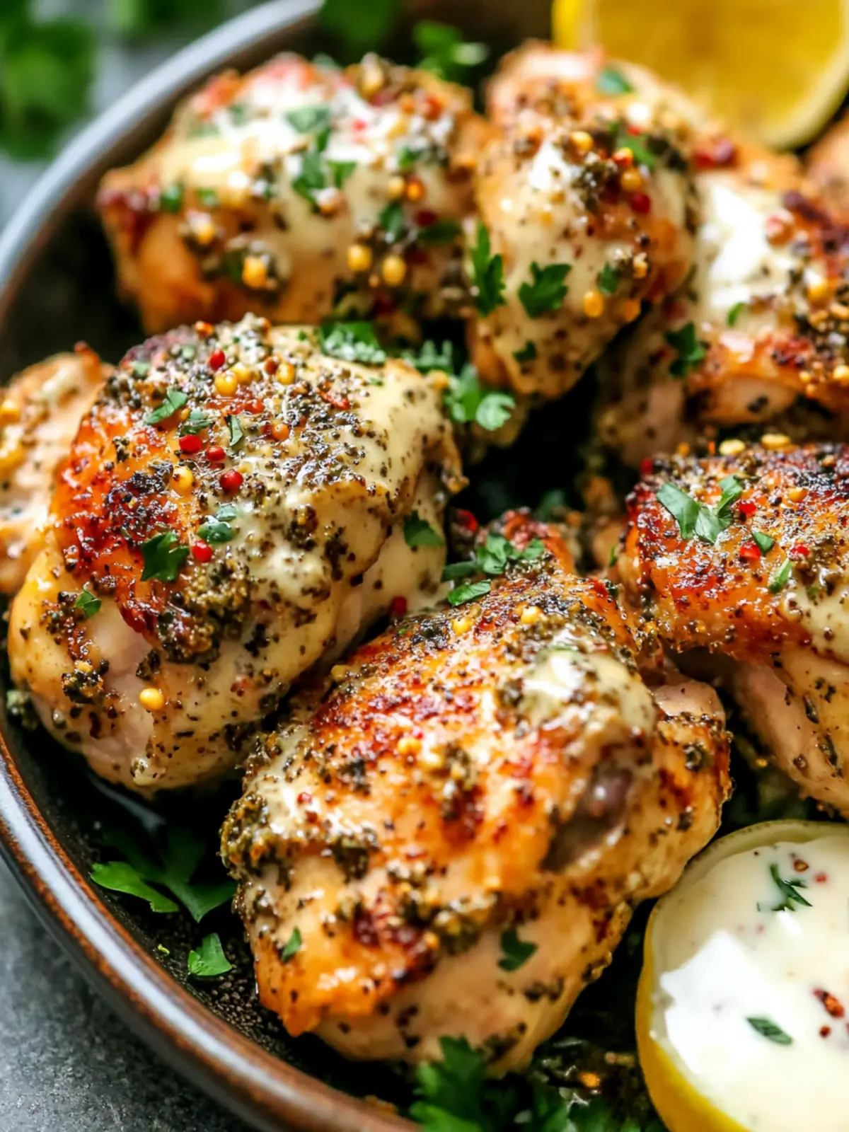 Baked Za'atar Tahini Chicken Thighs for a Flavor-Packed Dinner 2 Baked Za'atar Tahini Chicken Thighs