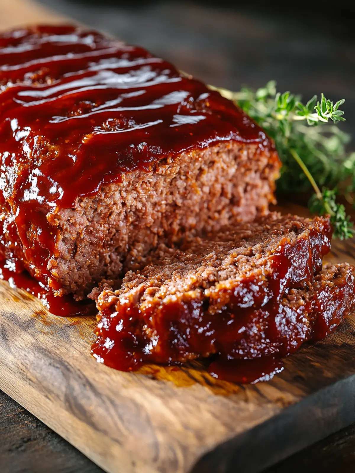 Smoked Meatloaf with Sweet BBQ Glaze