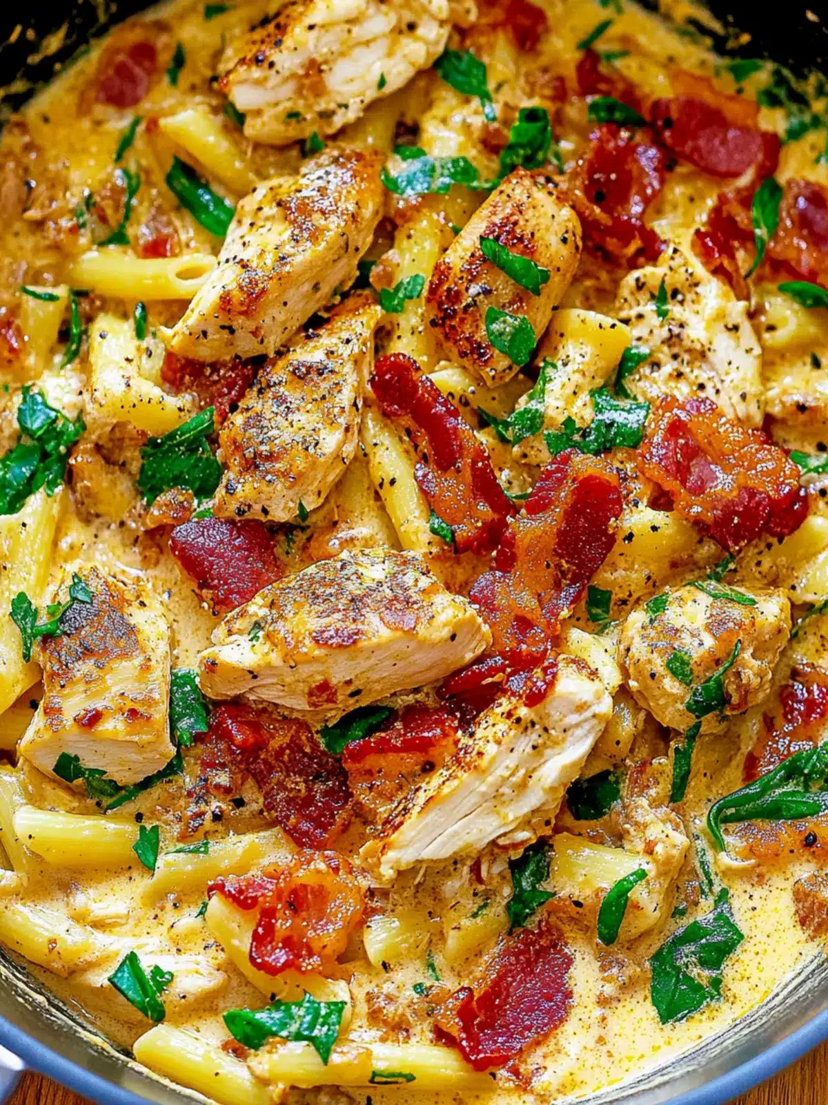 Creamy Chicken Pasta with Bacon