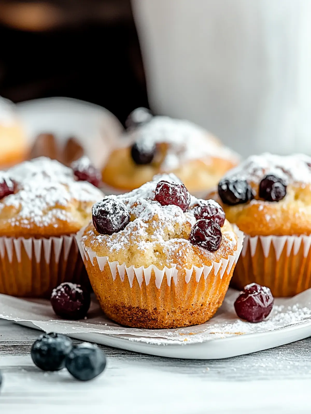 Moist Christmas Stollen Muffins