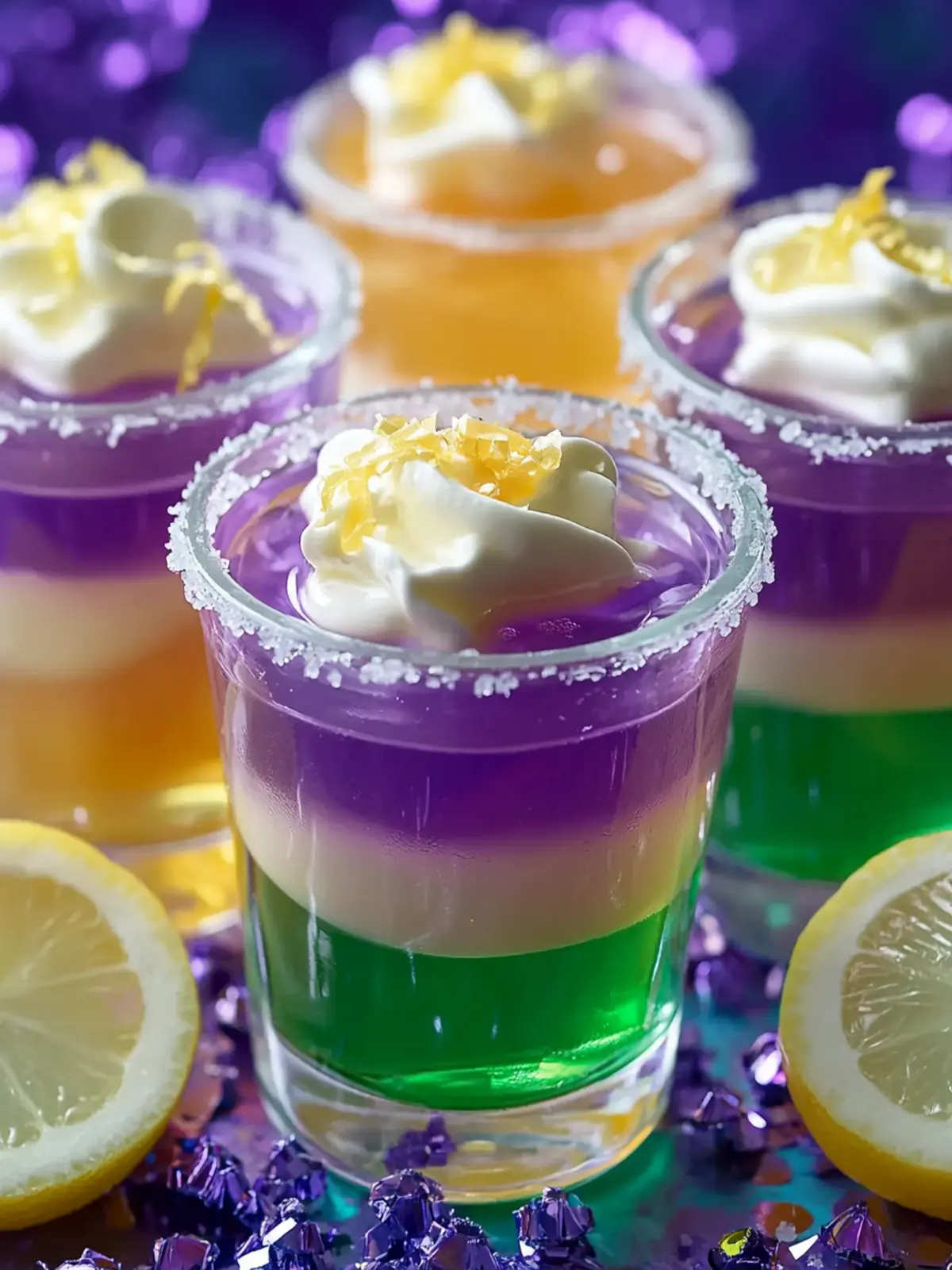Mardi Gras Jello Shots: Festive Layers for a Fun Gathering 2 Mardi Gras Jello Shots