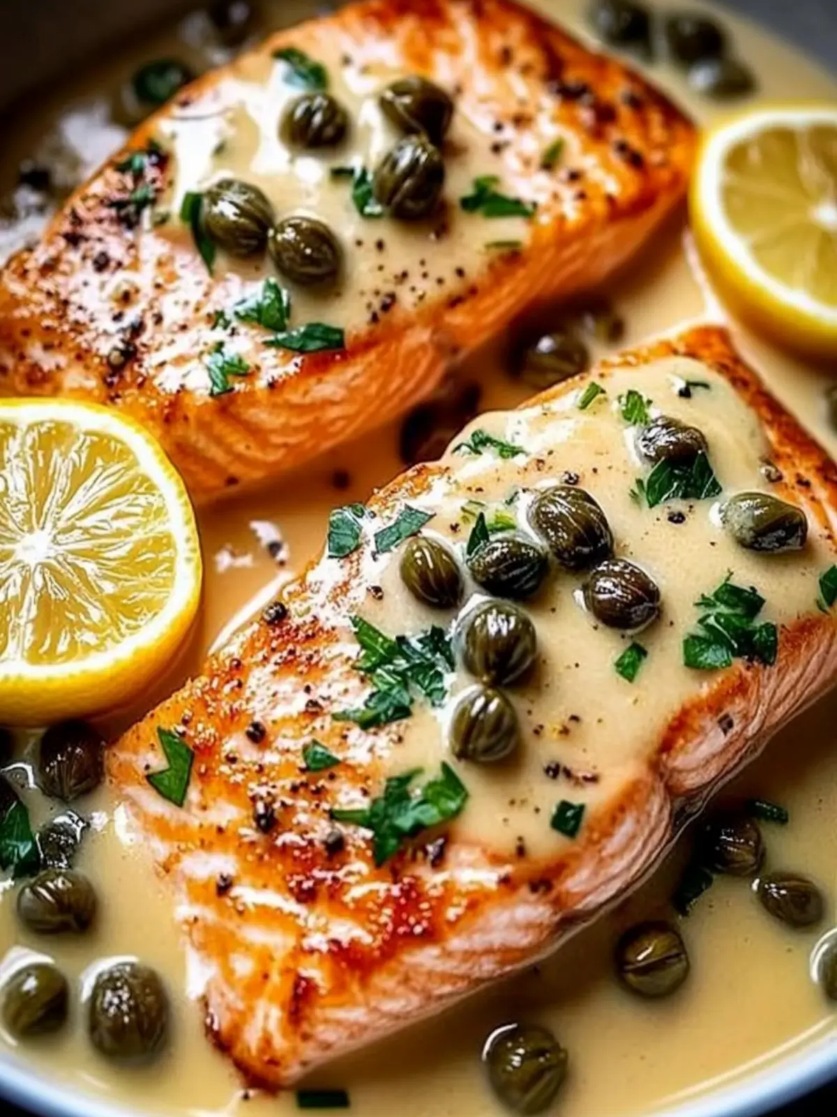 Creamy Salmon Piccata with Lemon and Capers for Easy Dinners 4 Creamy Salmon Piccata with Lemon and Capers